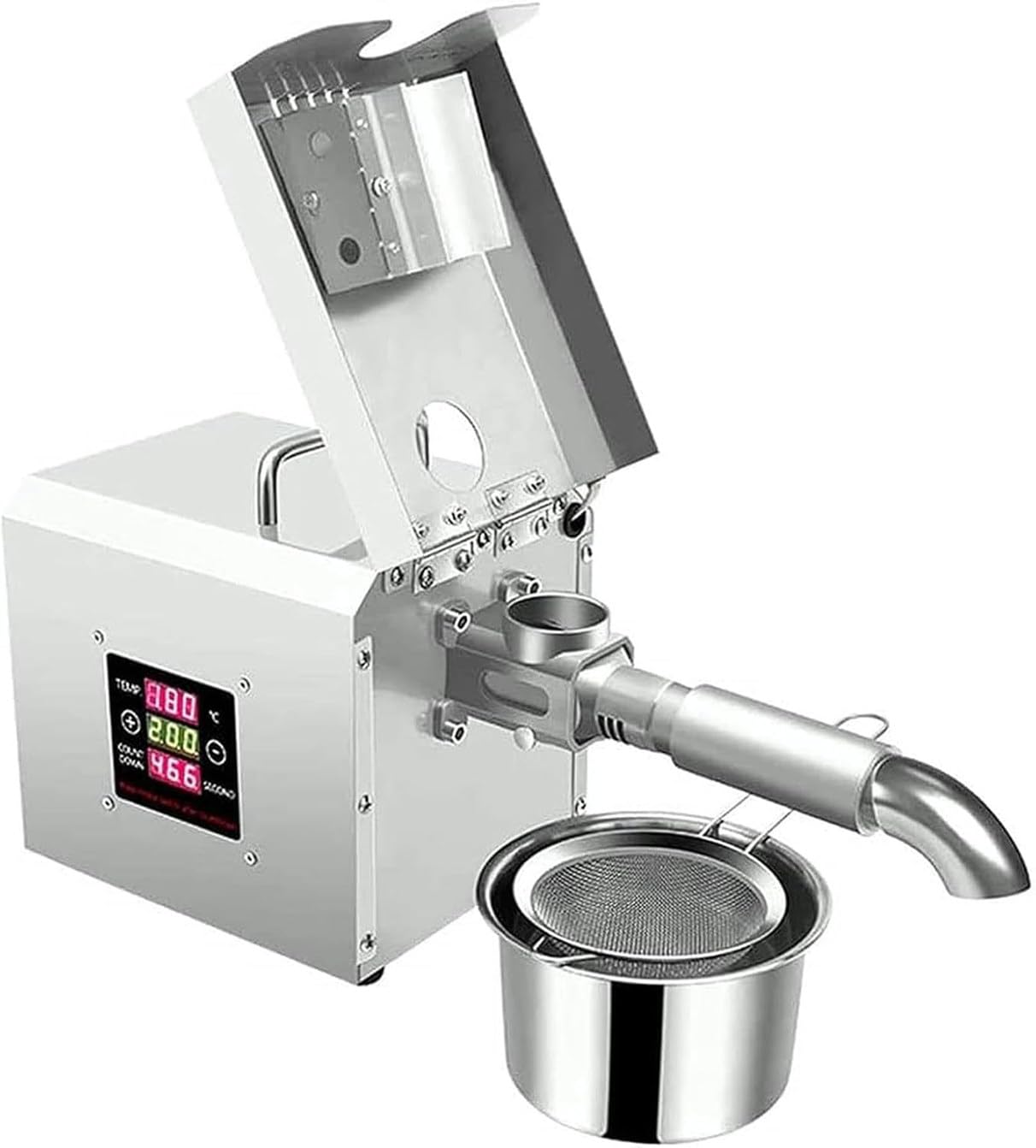 GYKOZY Oil Press Machine, Automatic Sunflower Seed Expeller with Digital Temperature Control for Commercial and Home Use, Efficient Oil Extraction
