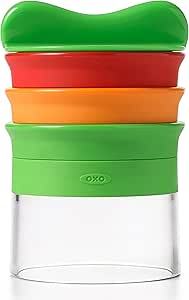 OXO Good Grips 3-Blade Hand-Held Spiralizer, Green, Red, &amp; Orange