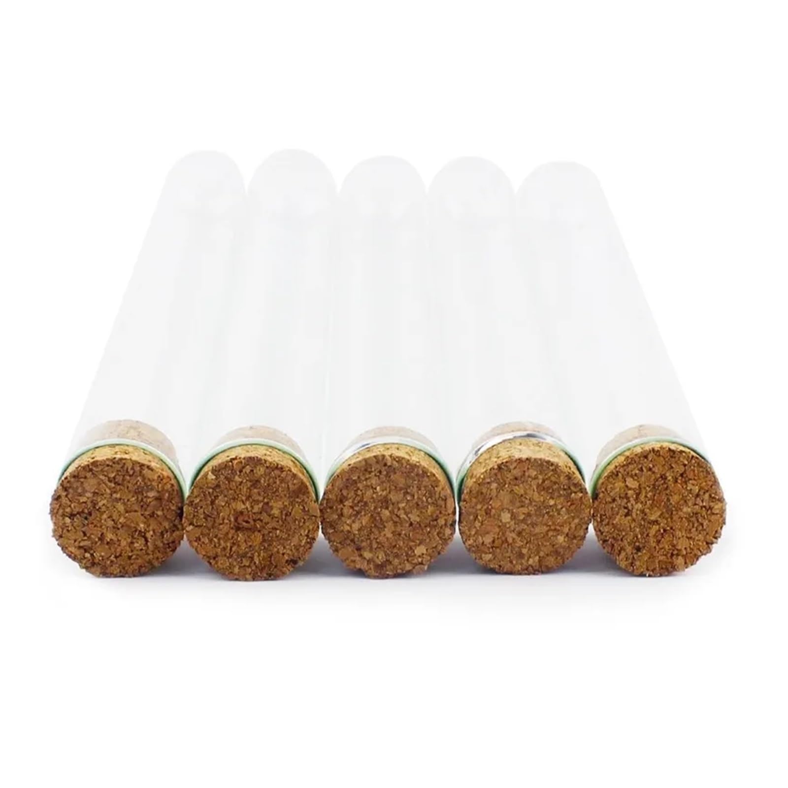 Tubos De Ensayo 15 unids/pack 80 ml 25 × 200 mm tubos de ensayo de vidrio con tapón de corcho y 1 cepillo