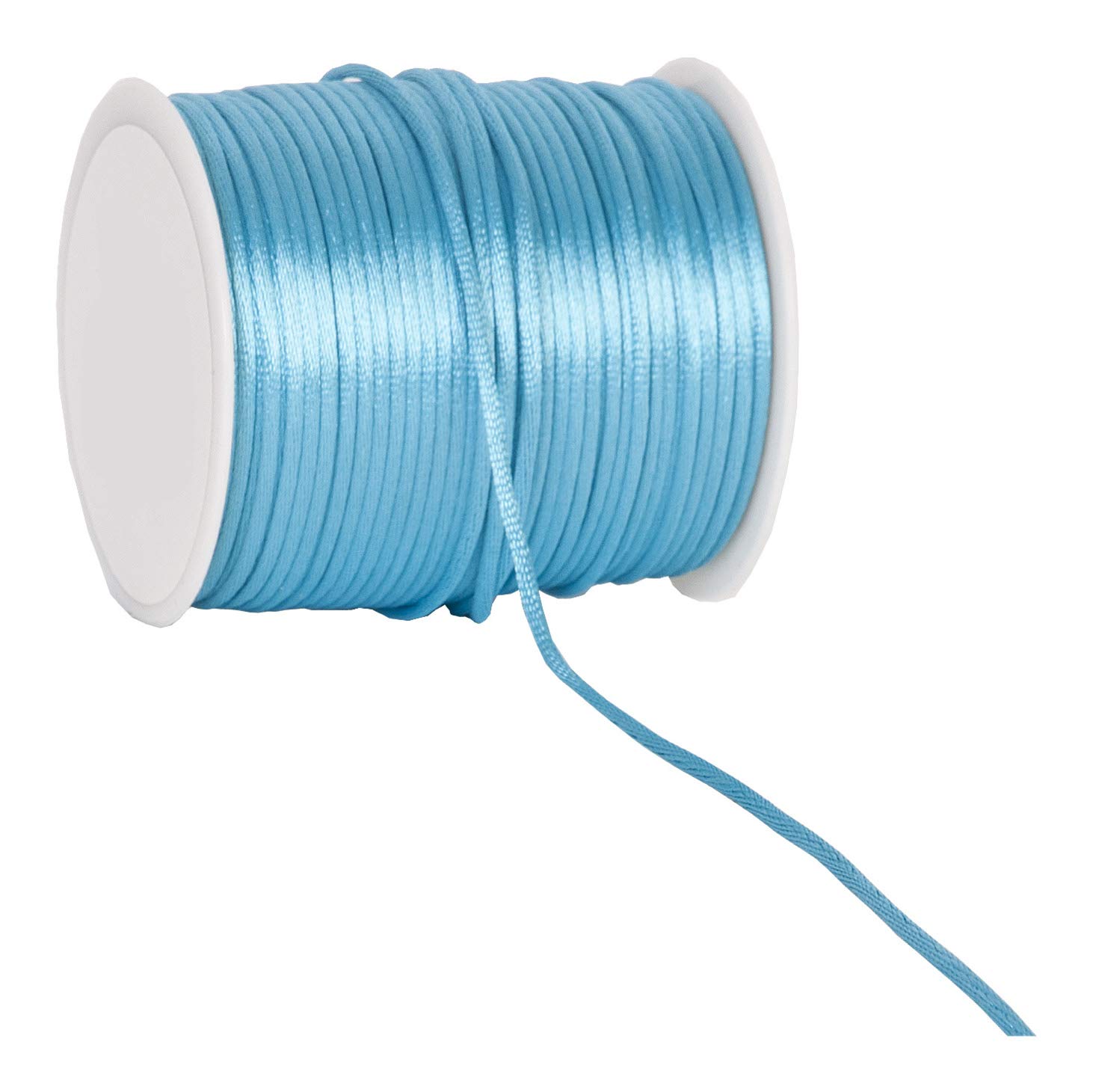 Ribbon Writer 10M X Purple Turquoise Silk Rattail Cord 2Mm X 10 Metres Cut From Roll