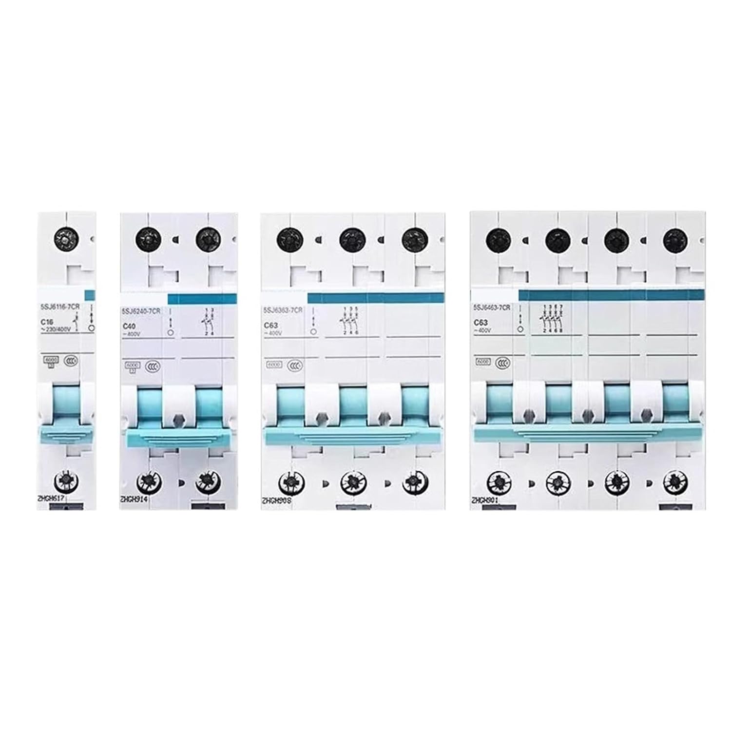 Leakage Protector 2P 63A air Switch with Leakage Protection 1P Household Three-Phase Four-Wire Circuit Breaker(1P C16A)