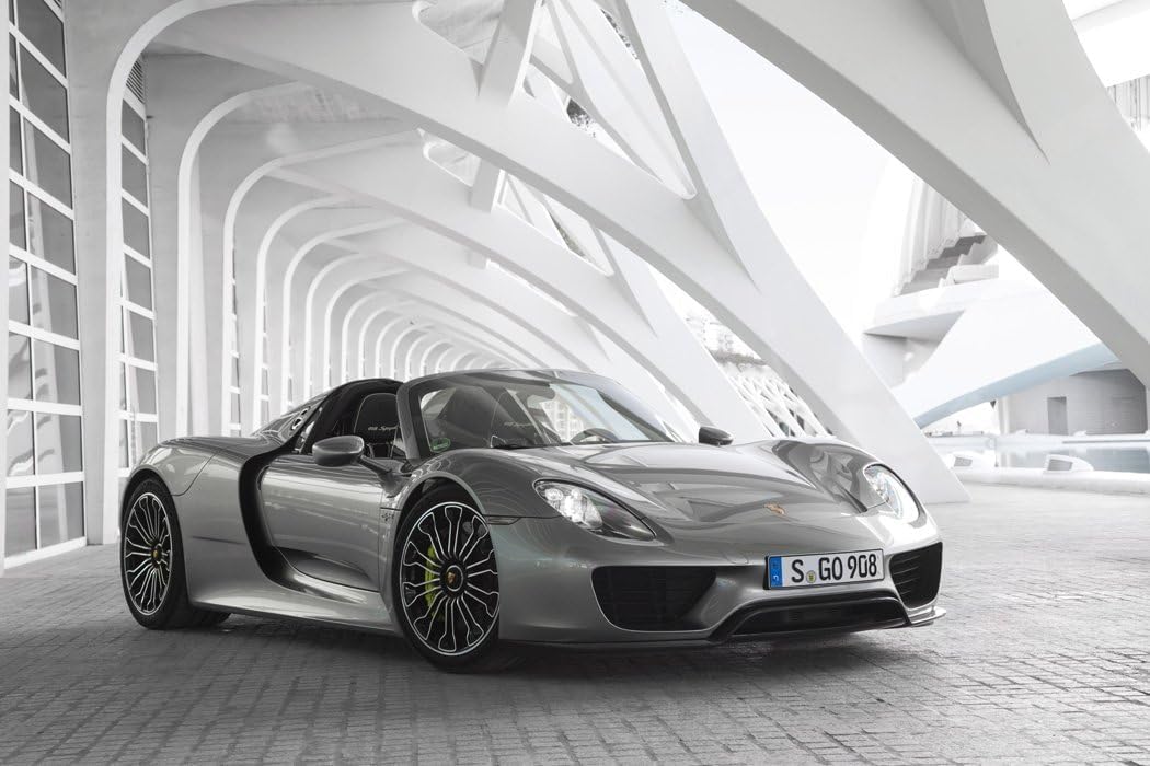 Porsche 918 Spyder Sports Super Car Wall Art Poster Print available framed or unframed (A1 594 x 841mm)