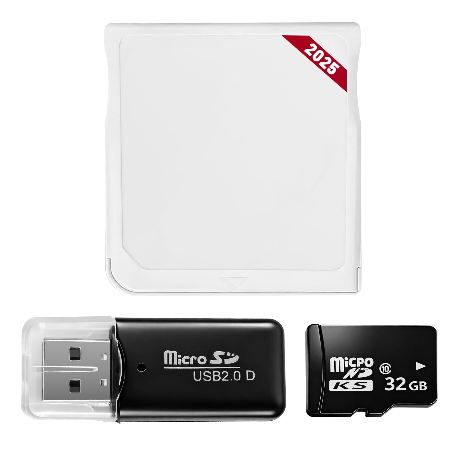 2025 Version White Pro Micro SDHC Dual Core Revolution Cartridge, Including 32GB MicroSD TF Card and USB Adapter, Compatible with New 2DS/3DS/XL NDSL NDSI, NO Timebomb-image-11