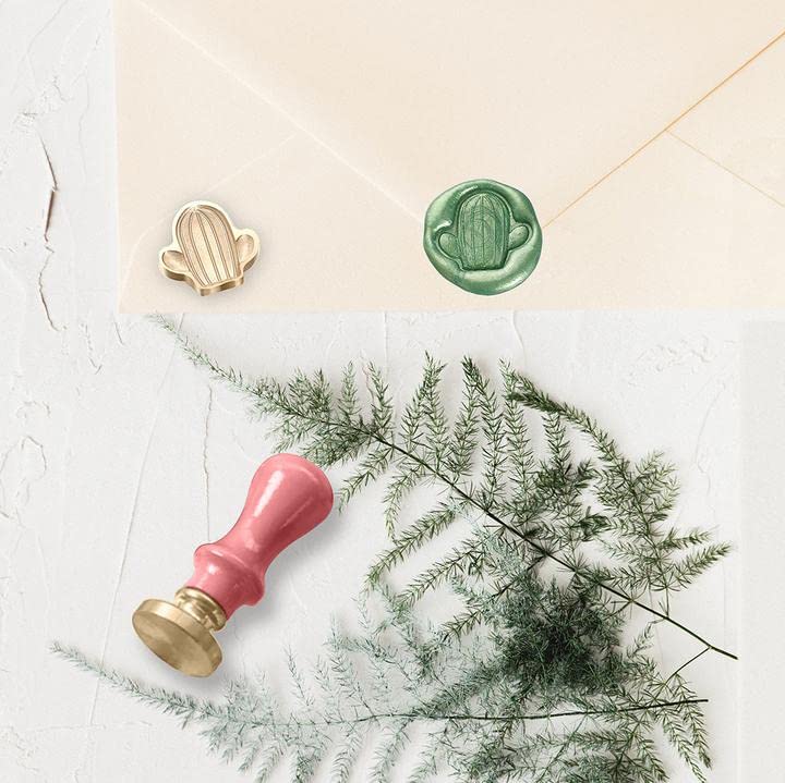 Miniatura 10 de Sello de sello en relieve, diseño de hongos, kit de sello de cera para envolver regalos, invitación de fiesta de boda