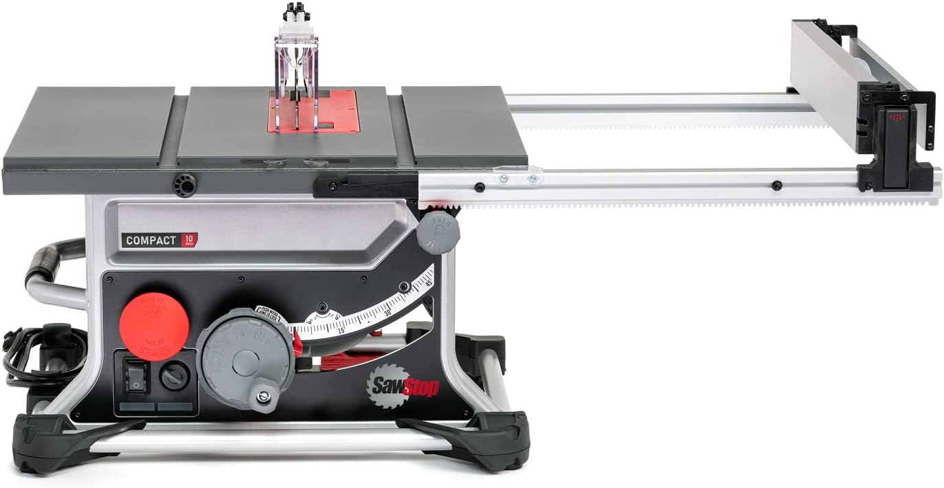 SawStop CTS-120A60 Compact Table Saw with extended fence
