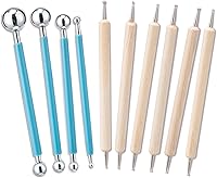 Vista 15 de Kit de herramientas de arcilla Amrules, 27 piezas de herramientas de cerámica, práctico kit de herramientas de escultura de arcilla polimérica, set