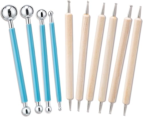 Miniatura 16 de Amrules Kit de herramientas de arcilla, 43 herramientas de cerámica, práctico kit de herramientas de escultura de arcilla polimérica, juego