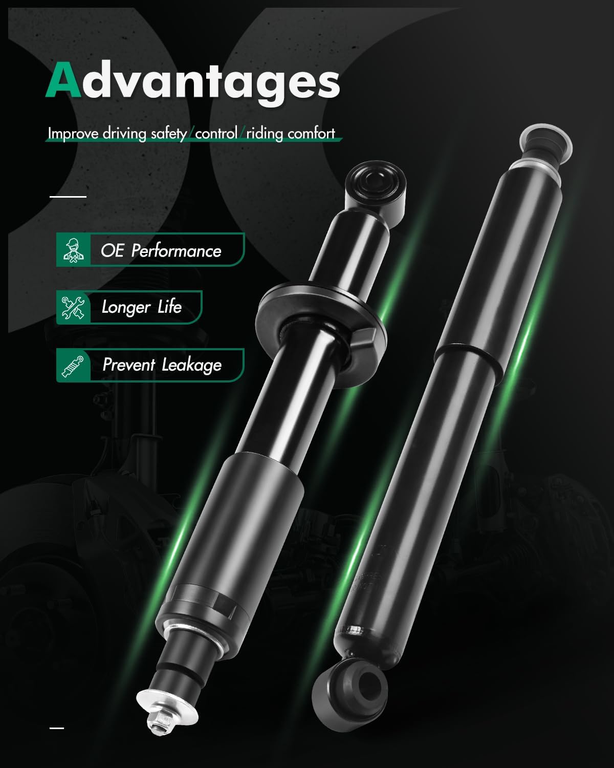 SCITOO Full Set Shocks for 4Runner, Shocks Absorbers and Struts Fits 1996 1997 1998 1999 2000 2001 2002 for Toyota 4Runner Amortiguadores