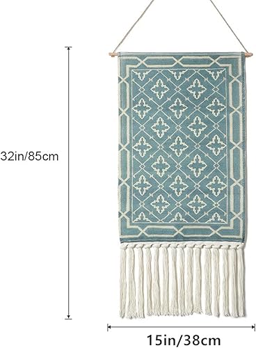 Miniatura 3 de Dremisland Tapiz tejido de macramé para colgar en la pared, decoración bohemia bohemia para el hogar, decoración geométrica de arte, telón de fondo