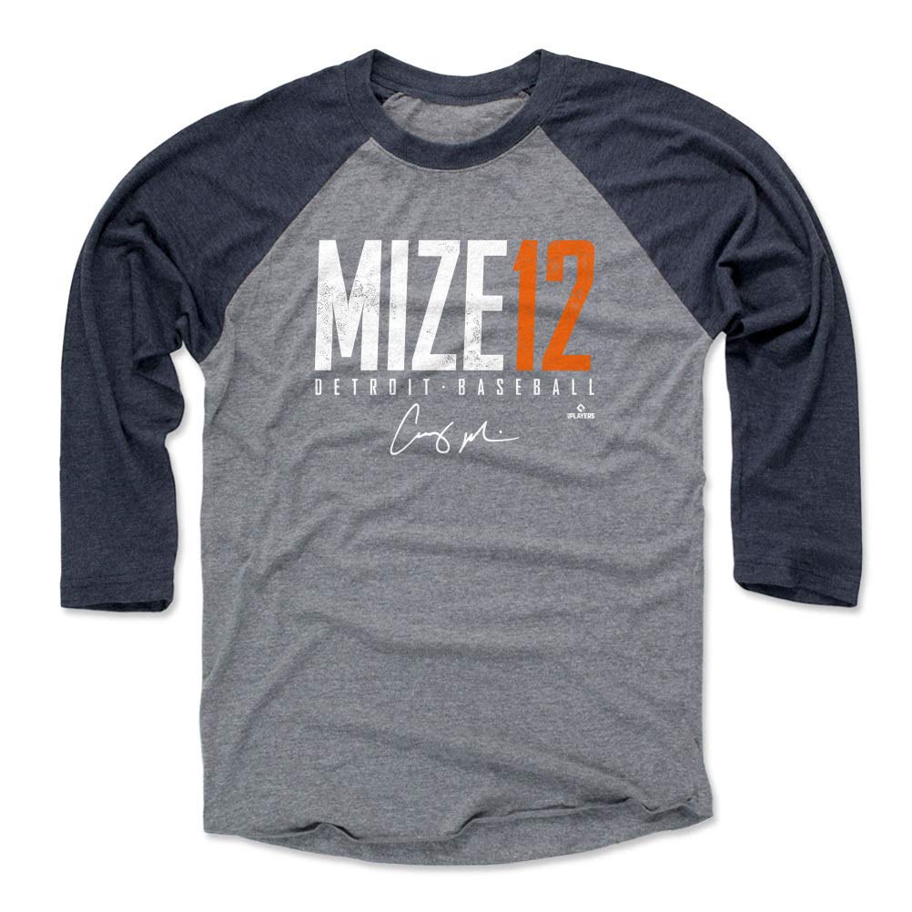 500 LEVELCasey Mize 3/4 Sleeve Raglan T-Shirt - Casey Mize Detroit Elite