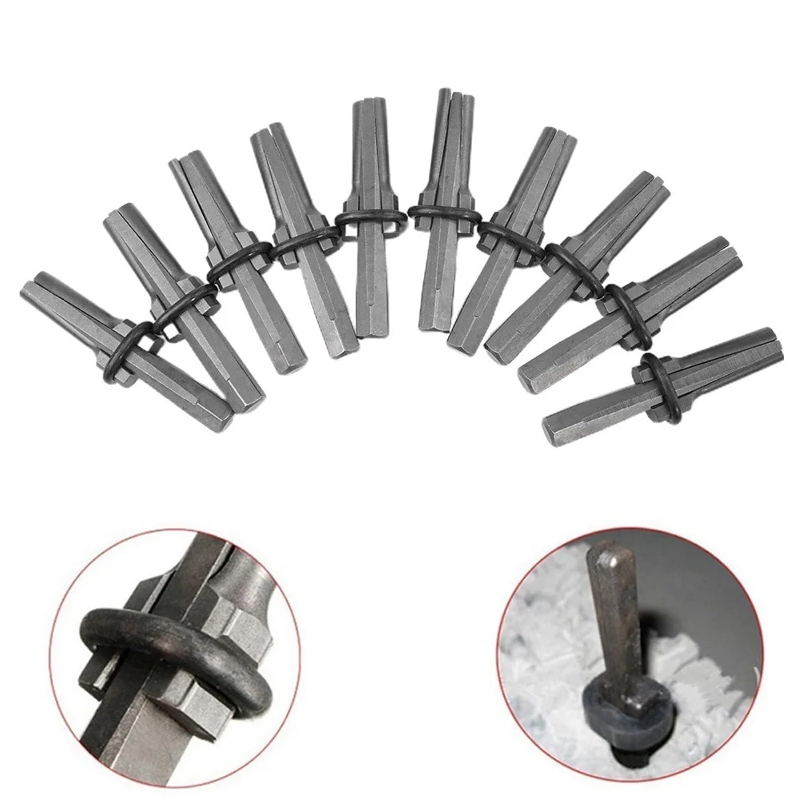 Cuneo Pietra Splitter 10 pz/set utensili manuali parti speciali per muratori splitter cunei scalpello pietra rotta per pietra