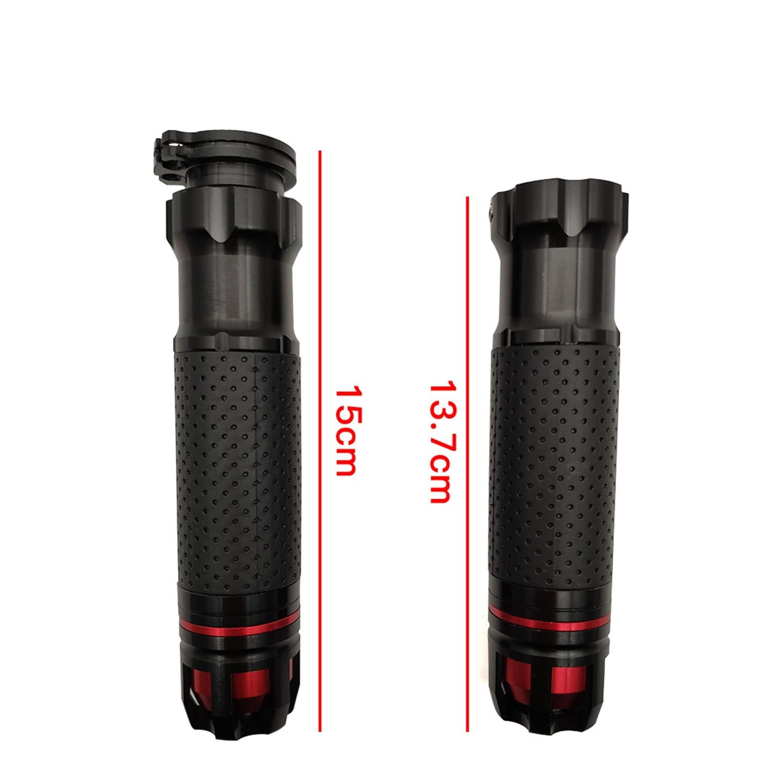 Agarre Para YAMAHA YZF R1 R6 R7 XJR FZ1 FZ6 Motocicleta CNC Universal 7/8 ''22MM Manillar Mano Manillar Tapas Puños Carreras cubierta del manillar(Titanium)