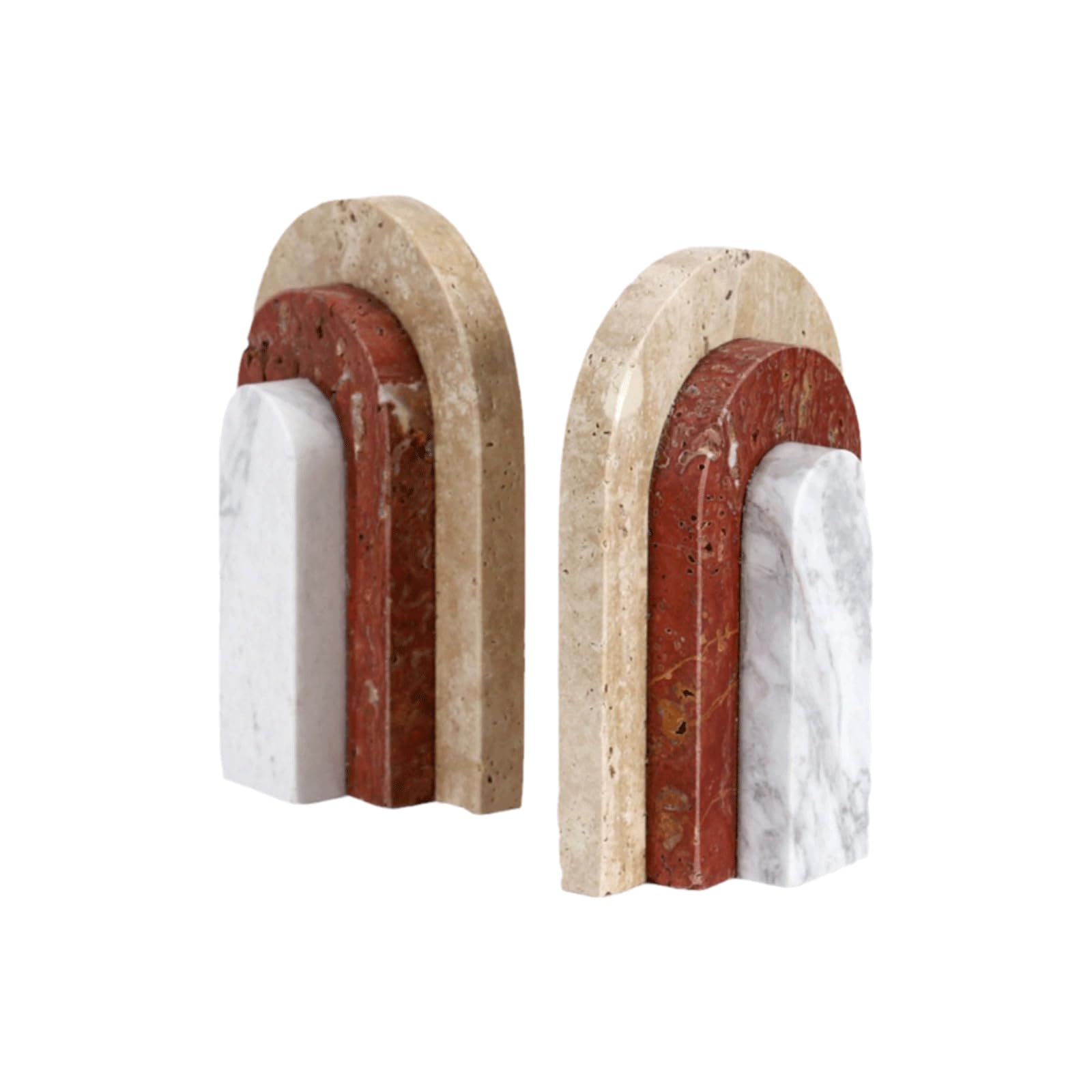 Fermalibri minimalisti in marmo, fermalibri decorativi in stile italiano moderno per ufficio, scrivania, casa, ufficio, decorazione per ufficio