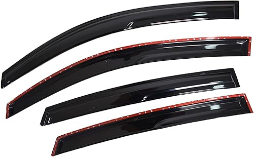 Miniatura 3 de 4 viseras de ventana de ventilación de protección contra la lluvia deflector de repuesto para Civic Sedan 2016-2020