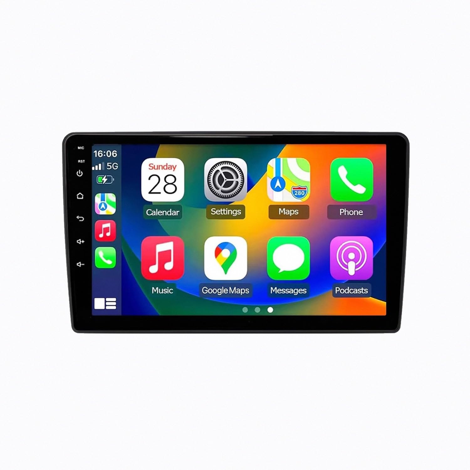 Ekran Z Bezprzewodowym Car Play dla Renault Duster 2015-2018 Bezprzewodowe Carplay I Android Auto, Radio Z Ekranem Dotykowym Ips, Nawigacja Gps Kamera, 8 Rdzeń 8G+256G
