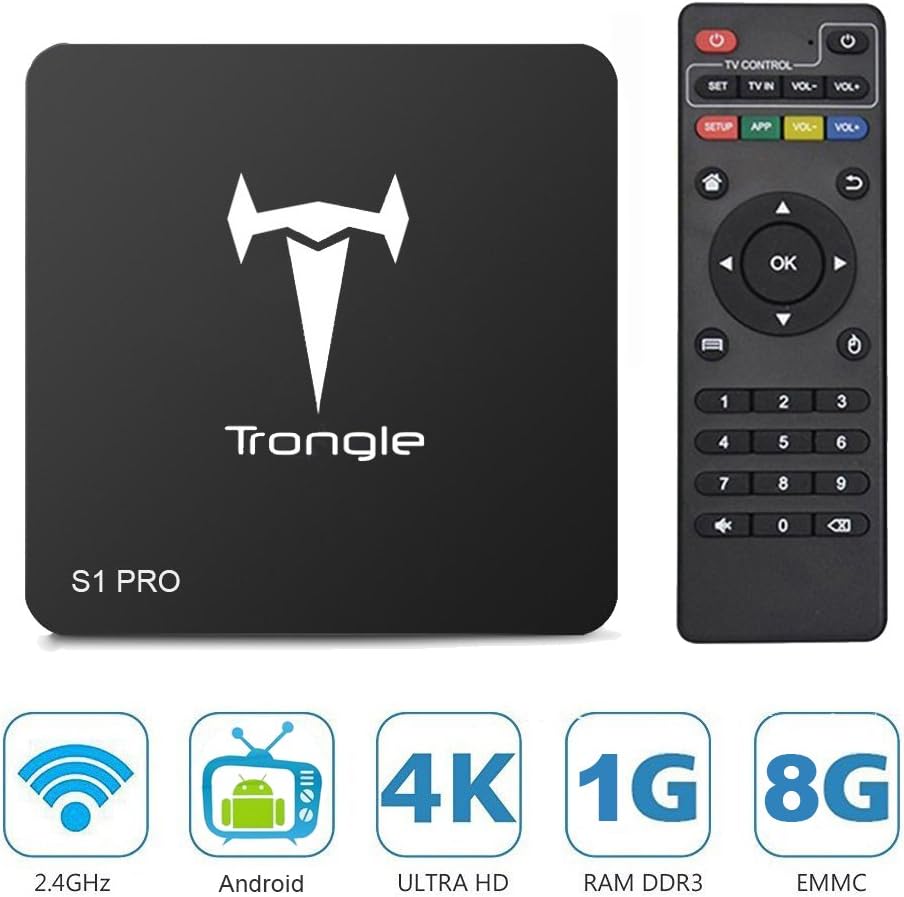 Android TV BOX - FAGORY Internet TV Box With S905X Quad Core 64Bit 1GB 8GB 2.4GHz WiFi Support 4K HD, With IR Remote Controller