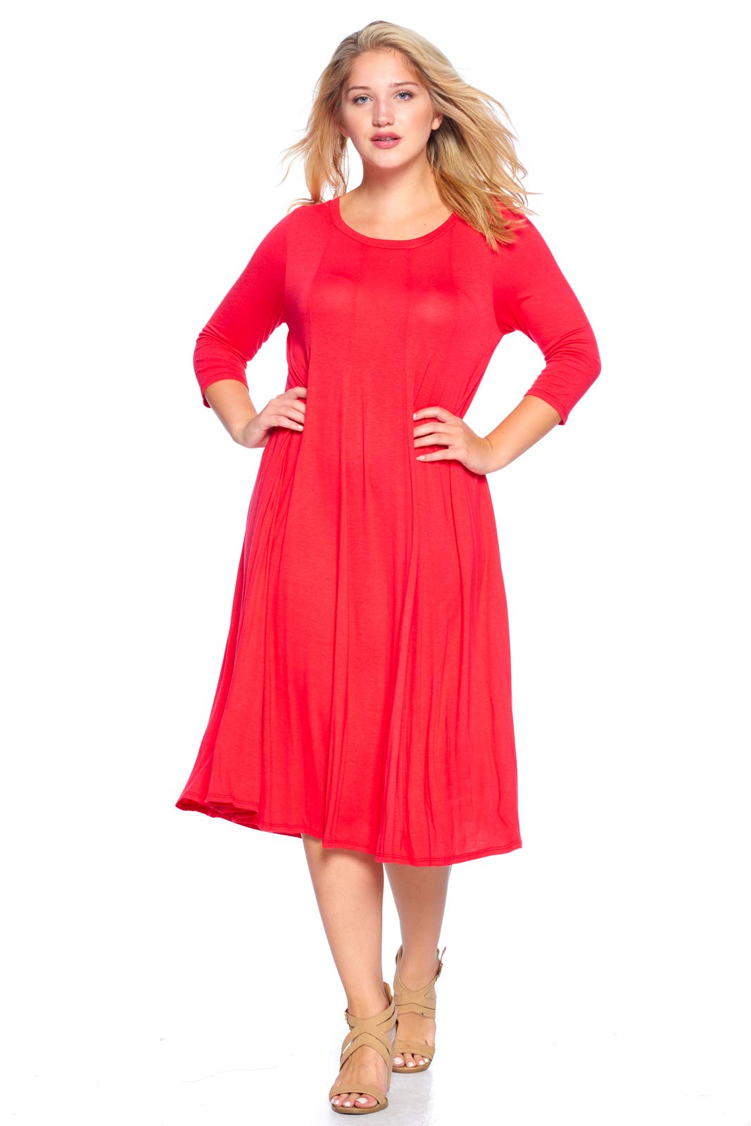 Modern Kiwi Womens Plus Size Long Sleeve Flowy Maxi Dress | Desertcart Aruba