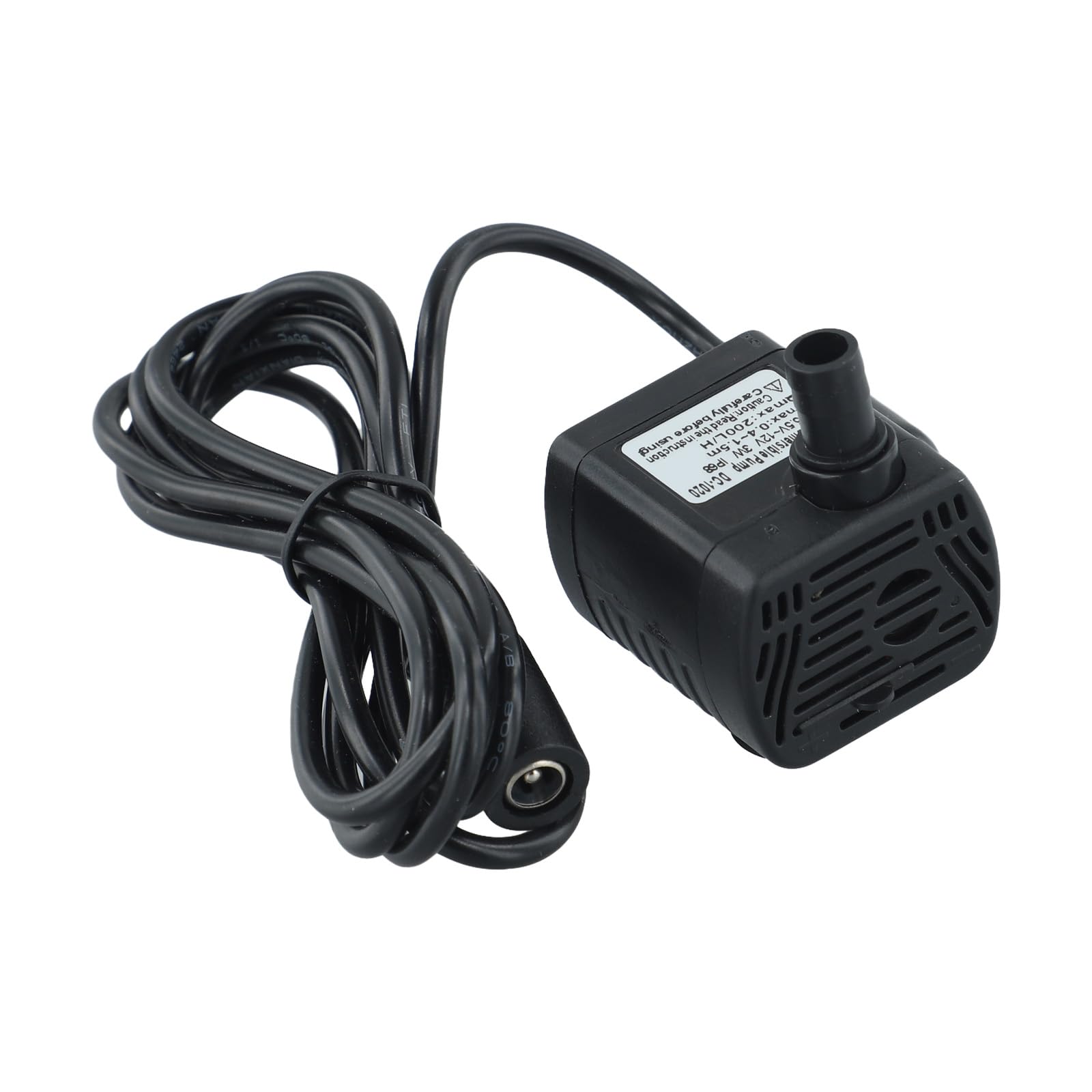 5.5V~12V DC Brushless Submersible Water Pump, 200L/H~300L/H, 1.5m Wire Length, Solar-Powered Submersible Pump for Fountain, Pool, Aquarium, Water Circulation System, Non-Blocking/Low-Noise