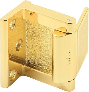 Prime-Line MP4933 Hotel Door Blocker/ Door Stop in Bright Brass, Gold