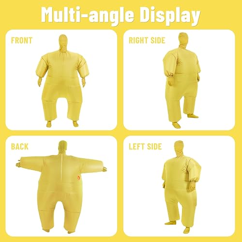 Miniatura 13 de YEAHBBER Disfraz inflable para adultos, disfraces inflables para adultos, tamaño de adulto, trajes inflables para el cuerpo, pantalones, 14 x 3 x 12