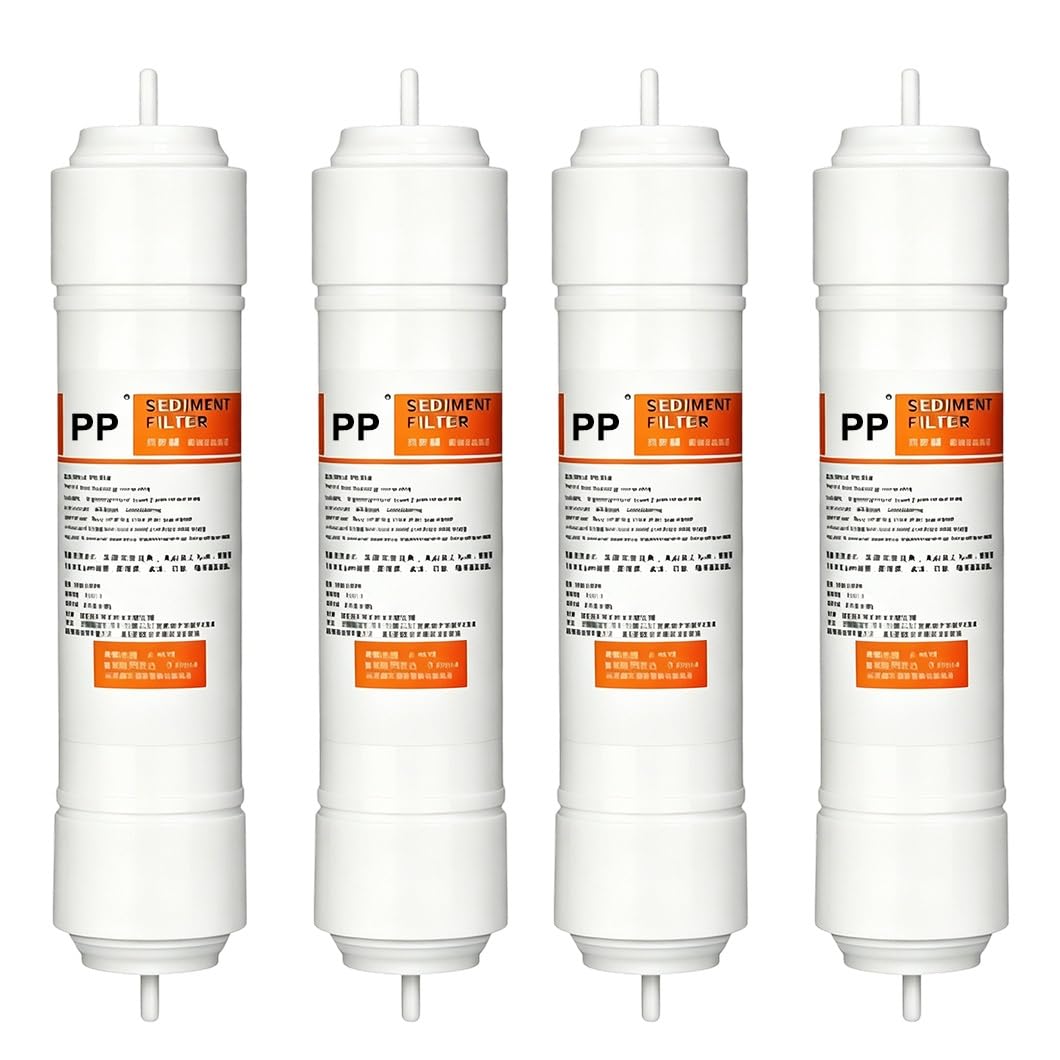 4 Unidades Filtro Sedimentos Polipropileno 11x2.5",diseño Varilla Recta Ajuste Rápido 1/4",para Sistemas Ósmosis Inversa Toda Casa,sistemas Purificación Y Máquinas Hielo(1/4 Inch Fitting)