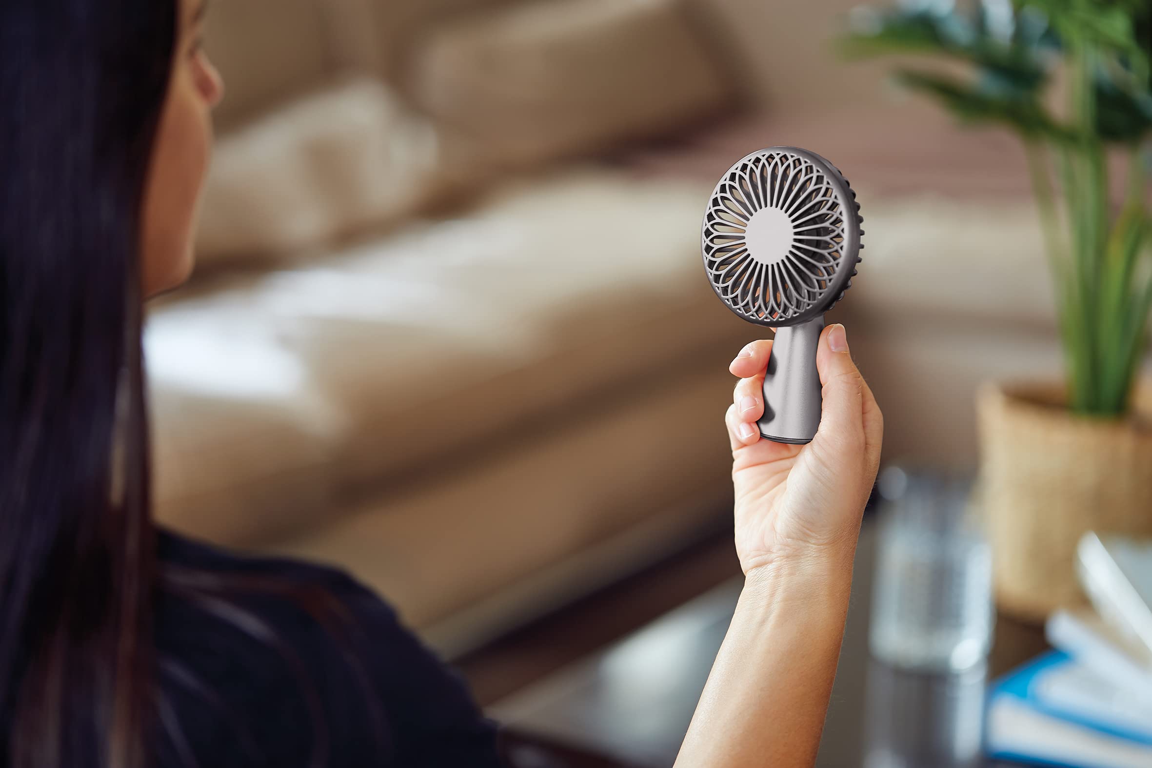 Amazon | LEXON WINO LL134X GUN METAL | レクソン(Lexon) | 携帯扇風機