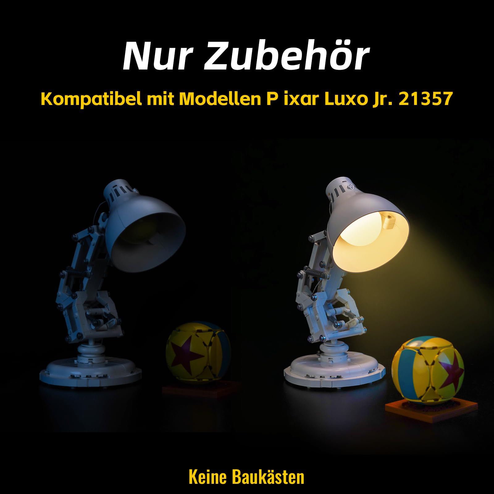 Zestaw oświetlenia LED z pilotem zdalnego sterowania kompatybilny z Lego 21357 Ideas Luxo Jr. (bez modelu) zestaw oświetleniowy kompatybilny z Lego Ideas Luxo Jr.