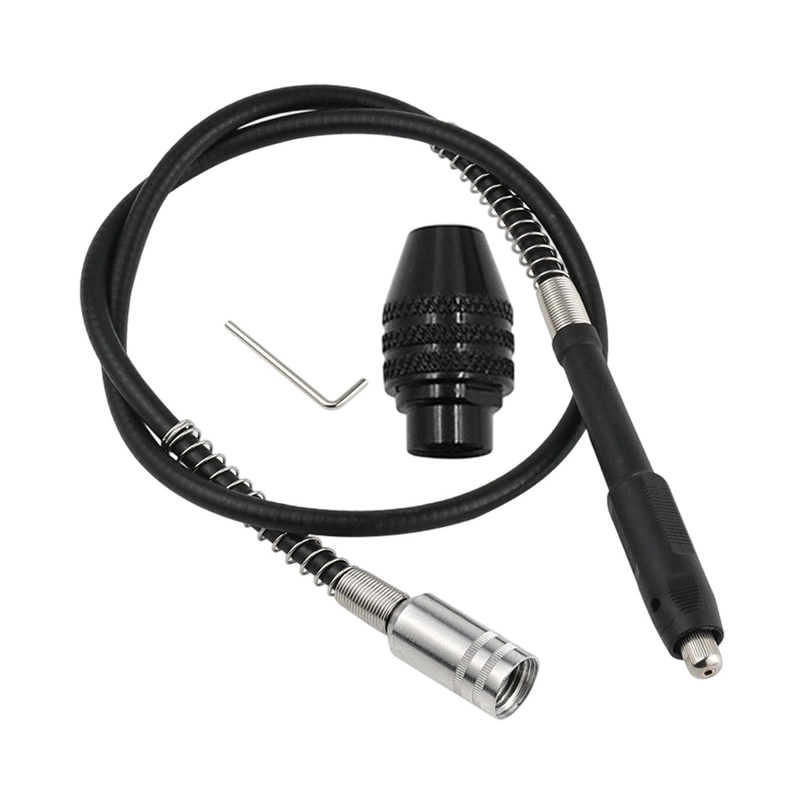Flexible Shaft Extension Adapter with 0.3-3.2Mm Drill Chucks Handle for Rotary Tool Precisely Polishing and Grinding Flexible Shaft Adapter