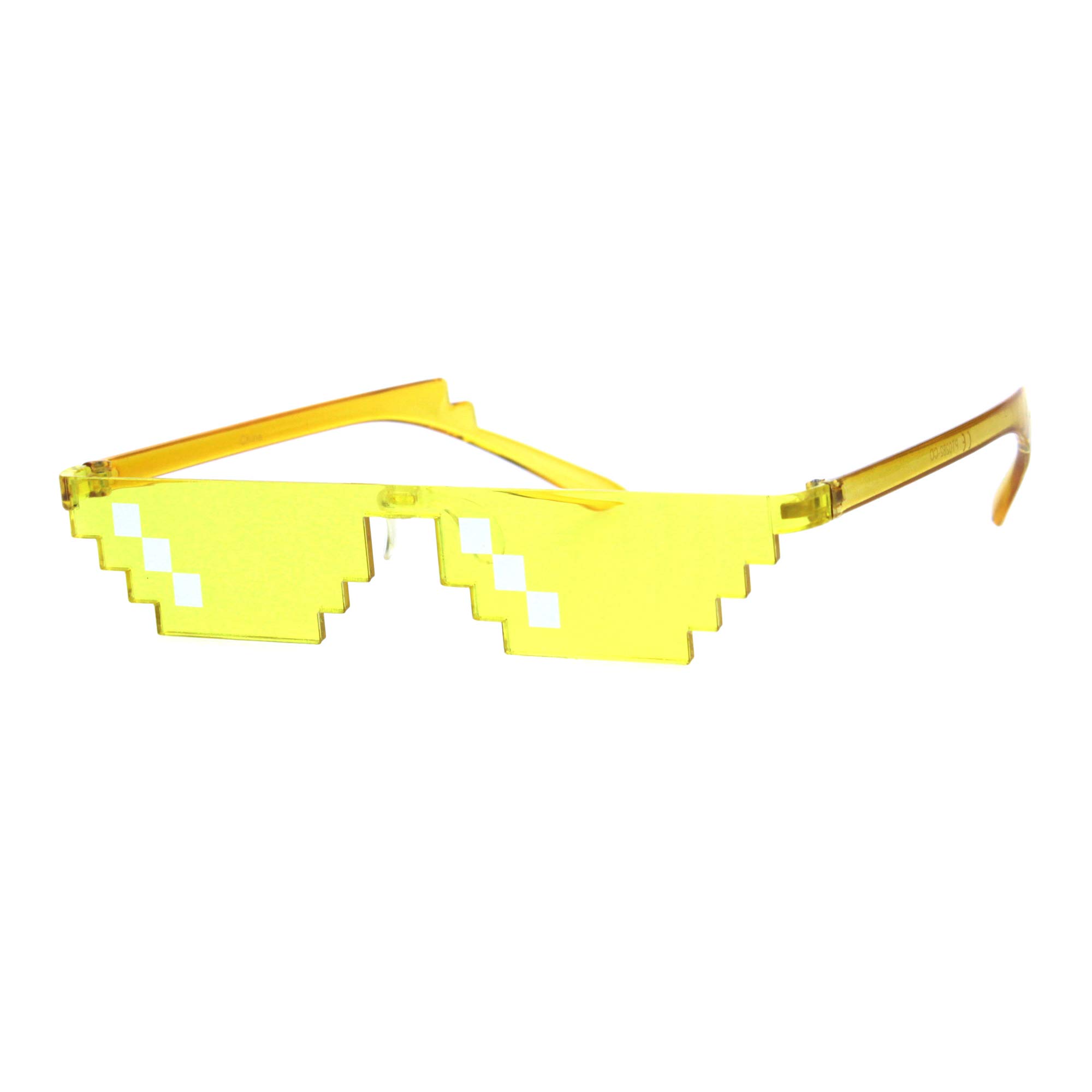 Thug Life Sunglasses Pixel Gangster Gangsta Life Funny Novelty Shades Colors