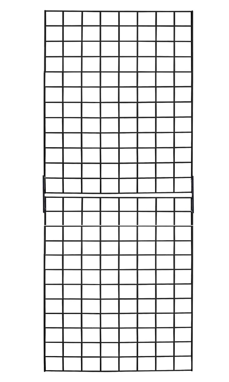 Black 2' X 6 Wire Grid Kit - (2) 2' X 3 Panels