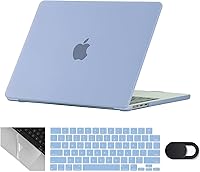 Vista 8 de Se7enline Funda compatible con MacBook Air de 15 pulgadas 2024 M4 M3 M2 para A2941/A3114/A3241, funda rígida mate para laptop, con funda protectora