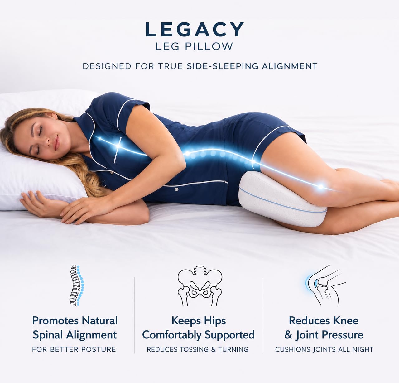 Contour Leg & Knee Foam Support Pillow S32083