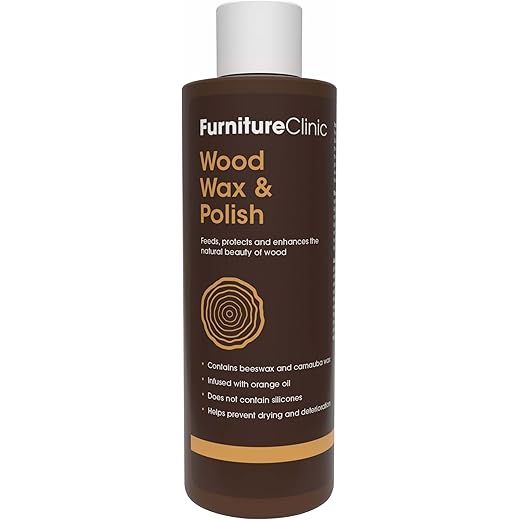 Furniture Clinic Wood Wax Polish Orange 250ml 250 ml