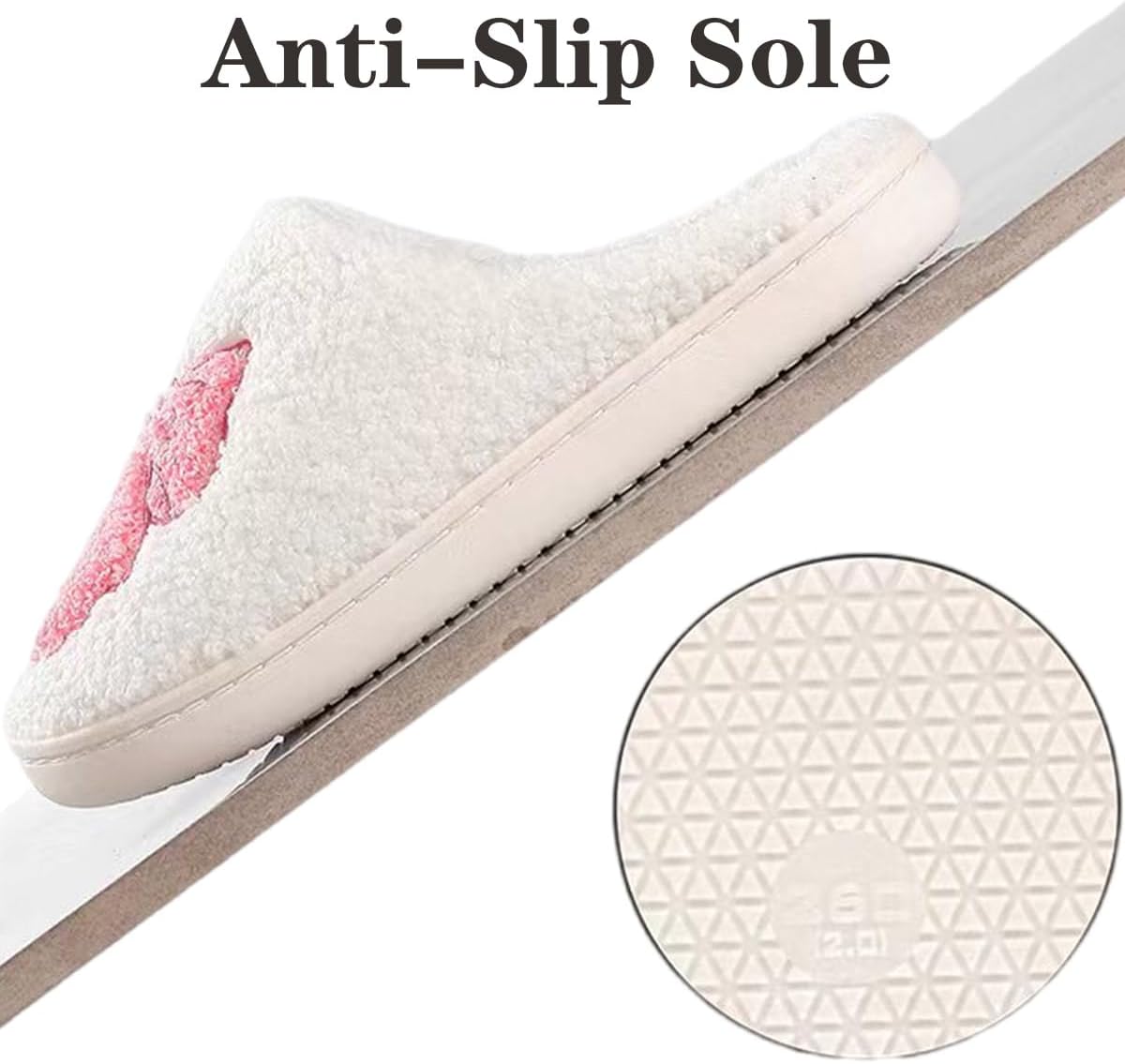 Comfy House Slippers For Women Men, Ladies Fuzzy Bedroom Slippers,indoor Outdoor Memory Foam Shoes - Image 4