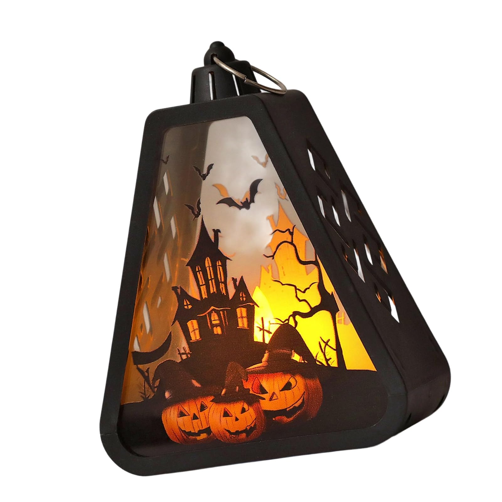 Buxuaaaa B Uxuaaaa Halloween Hanging Craft Light Ornament Witch Pumpkin Castles Pattern Handheld Lamp Festives Decoration Accessories Holiday Hanging Lamp