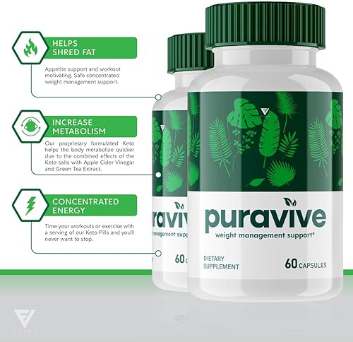 Miniatura 2 de Puravive Pills - Paquete de 5 cápsulas de pérdida de peso, suplemento dietético Purevive Management Support Advanced Formula, Pura Vive Extra