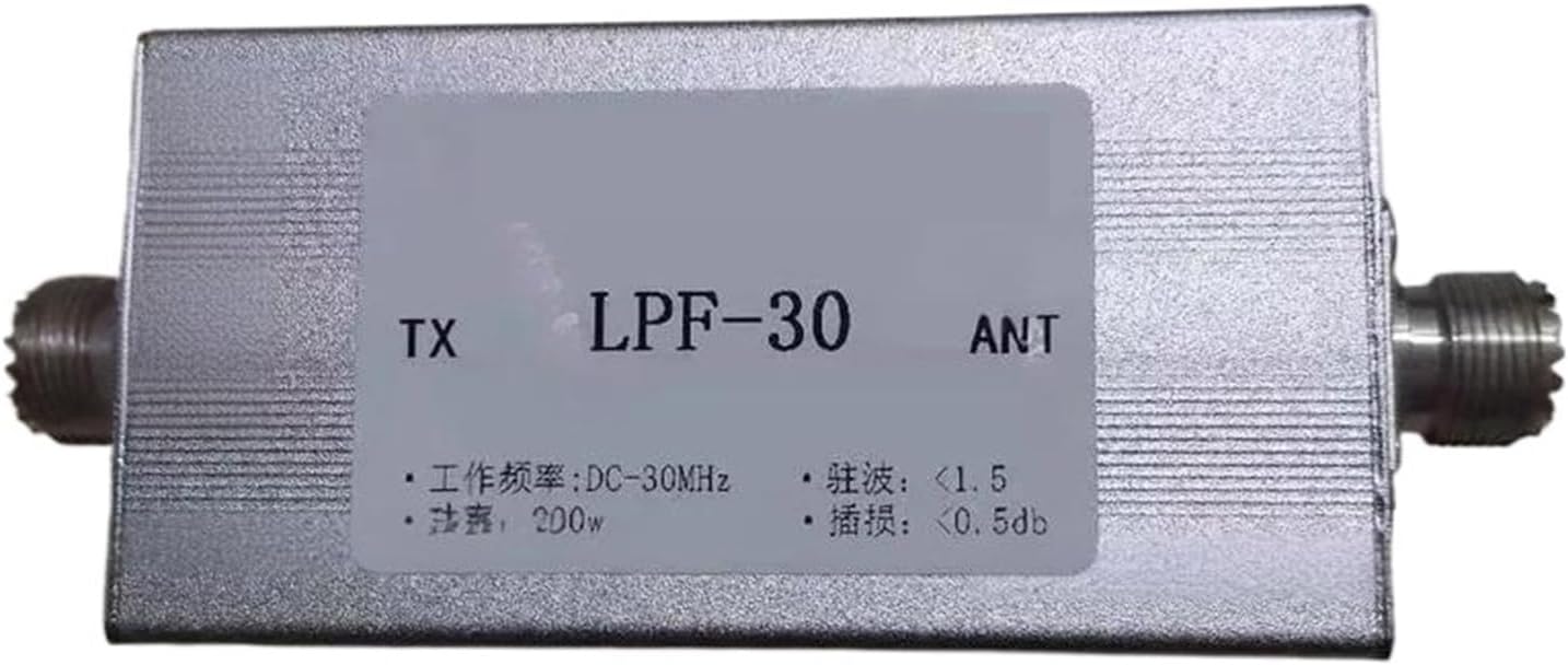 Short Wave Low Pass Filter LPF30 DC 30MHz Frequency Range M Mother Socket Interface 200 Watt
