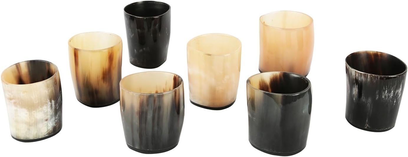 Handicrafts Home Handmade Horn Shot Glasses Set of 8 - Image 3