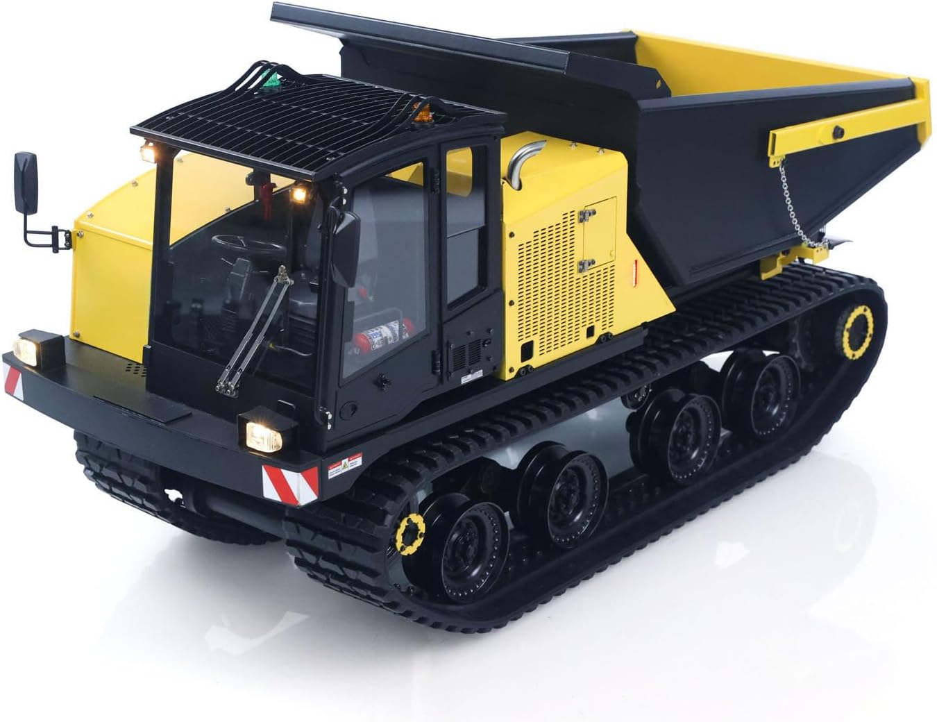 TOUCAN RC HOBBY 1/14 Upgraded T14R Panther Remote Control Hydraulic Crawler Dumper RC Metal Tracked Tipper Truck Frsky X14 Radio