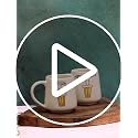 Image of WEAVING HOMES Kadak & Chai Ho Jaye Mug - Ceramic Mugs and Tea Cups for Drinking, Coffee Mugs and Coffee Cups for Travel and Office (Set of 2 /300 Ml)