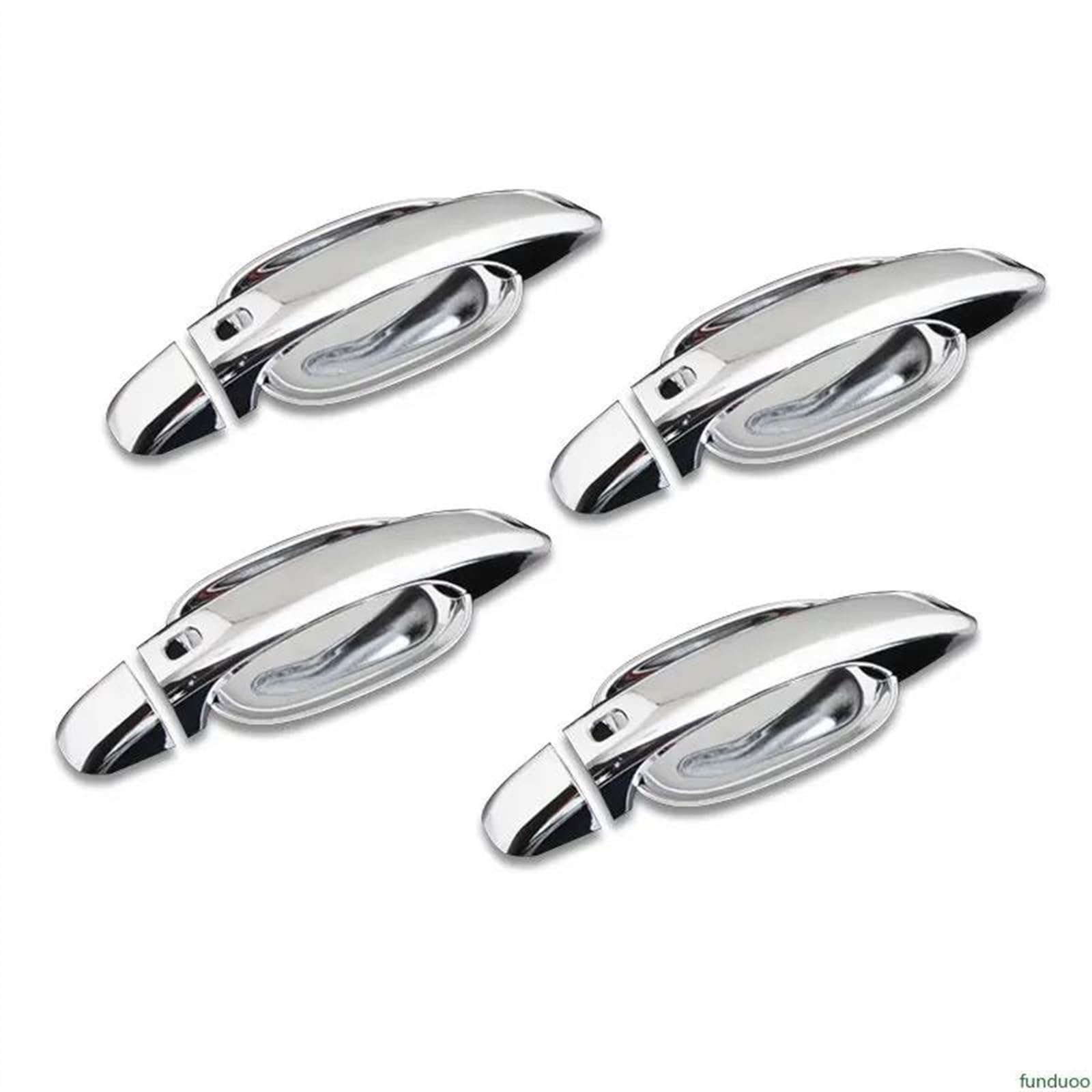 Csspdm Chrome C Car Styling Stickers For Audi A4 B8 2009-2016 Protective Cover Door Handle Outer Bowls Trim Assecories(Chrome C)