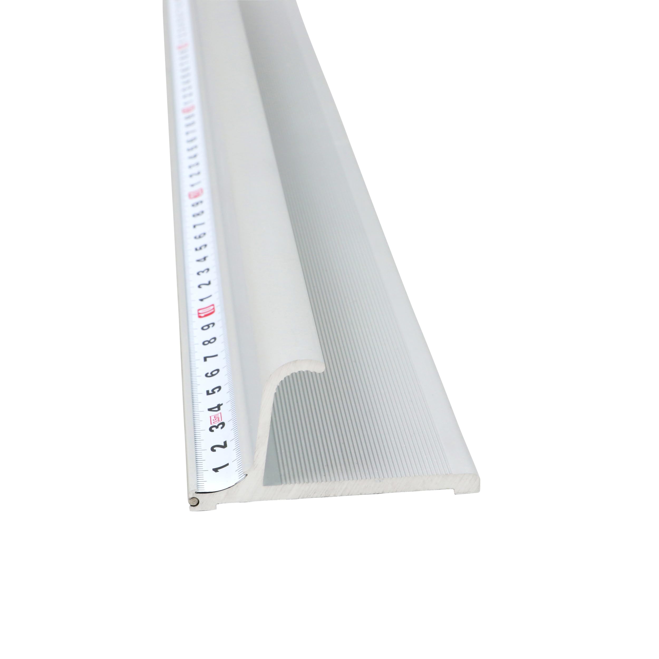 SPRINTIS Schneidelineal 55 cm, Aluminium, Sicherheitslineal mit Fingerschutz, Stahlkante und Anti-Rutsch-Beschichtung für präzise Schnitte