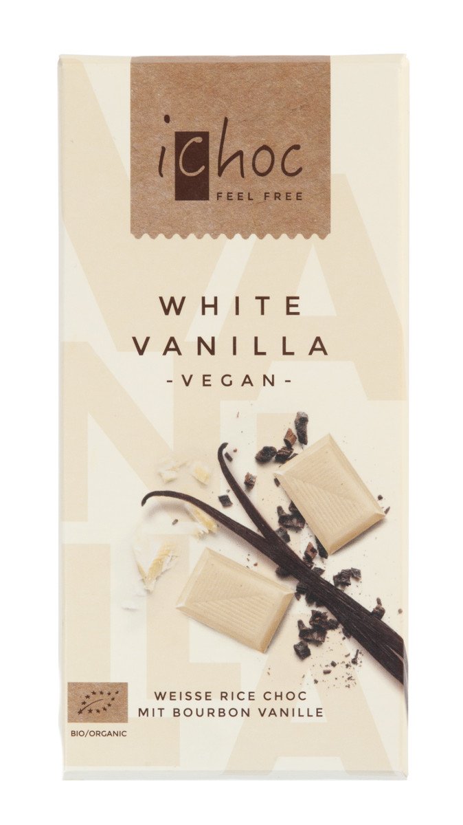 White Vanilla Chocolate vegan 80g, 1 x 80g (Pack 1)