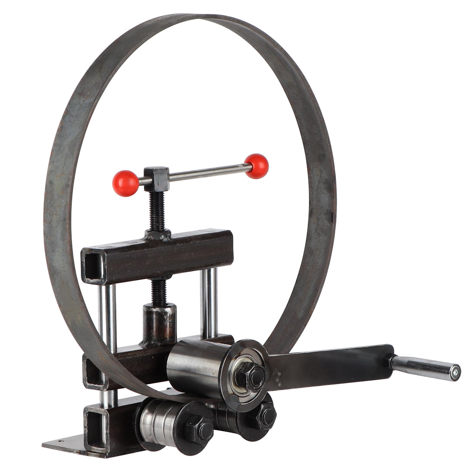 Enborpe Manual Sheet Metal Roller Bender, Rebar and Sheet Metal Circle Bending Tool, Max Width 50mm, Max Thickness 5mm, Power Source Manual