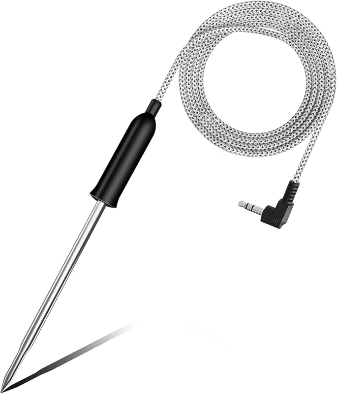 Smart Thermometer Probe for Ninja FG550/FG551 XL, IG651 Foodi XL, LG450CCO, BG550, EG351, LG550CO - Replacement Stainless Steel Meat Probe for Indoor Grill