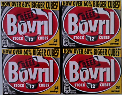 Acciones Bovril Cubes - 4 x 12 paquetes