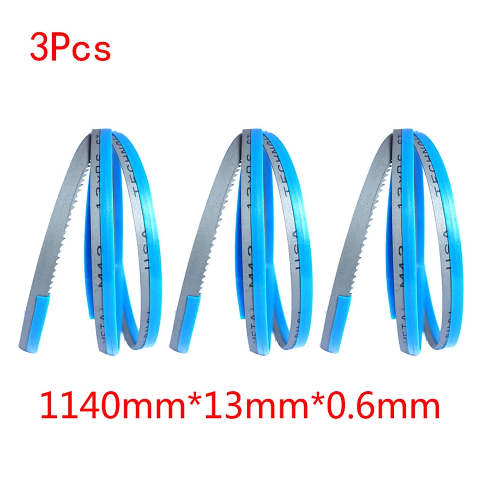 (Personalizzabile) Lama for sega M42 di alta qualità da 1/2/3 pezzi for il taglio metalli -1140x13x0,6x6/6-10/10/8-12/14/14-18/24Tpi passo multi-dente(3Pcs,24 Tpi)