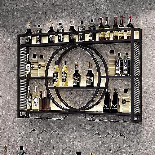 Présentoirs muraux pour bar et maison : range-bouteille fer - 4