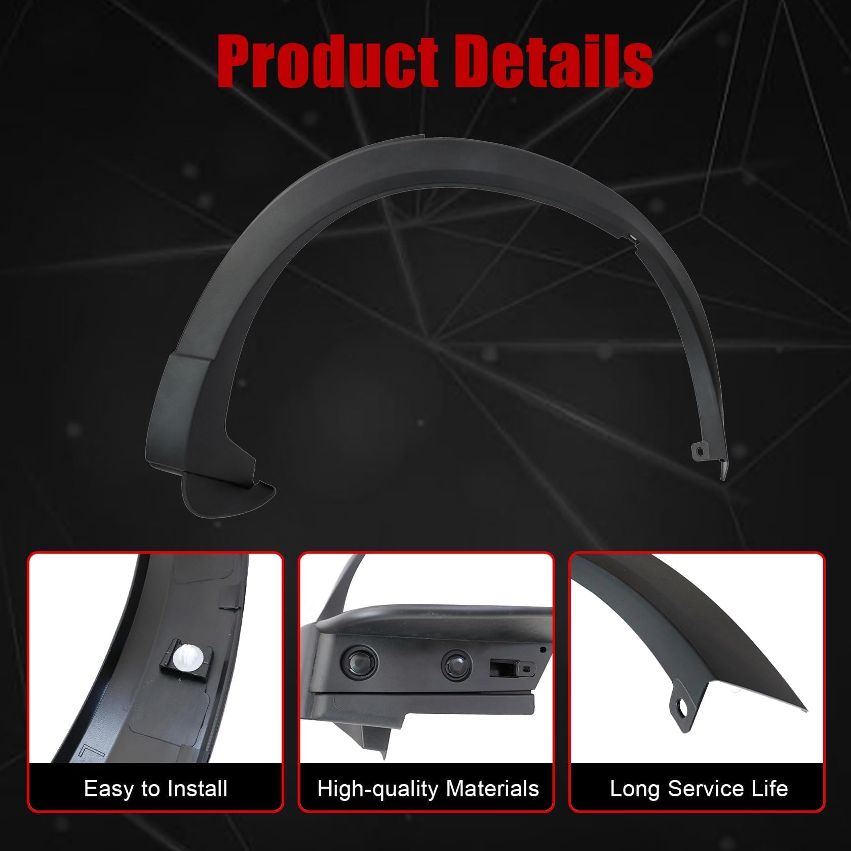 o9jy…mam Amazon.com: FZJDSD Fender Opening Molding Trim Compatible with