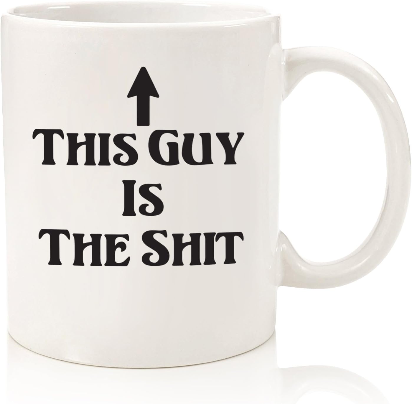 Cheapest 🛒 This Guy Is The Shit Funny Coffee Mug - Best Christmas Gifts for Men, Dad - Unique Xmas Dad Gifts - Gag Birthday Present Idea for Husband, Son, Brother, Boyfriend, Coworker, Uncle - Novelty Office Cup